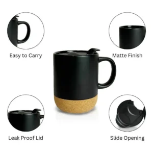 Black Mug with Lid