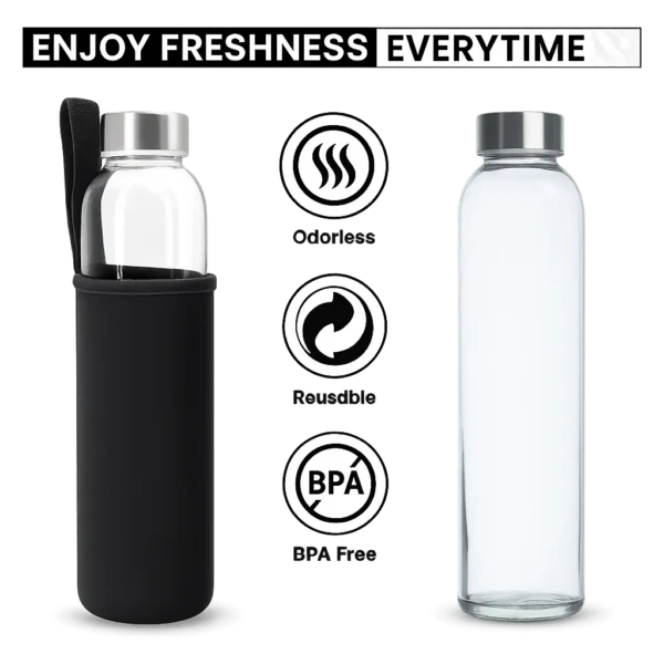 Glass Bottle with Cover
