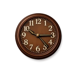 Luxury Brown Wall Clock