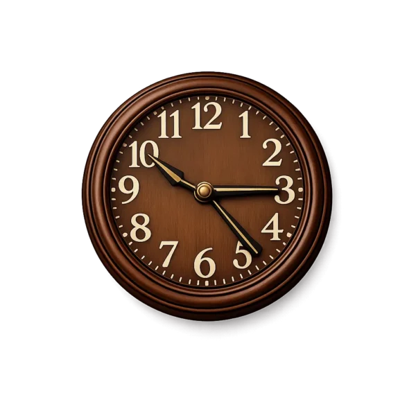 Luxury Brown Wall Clock