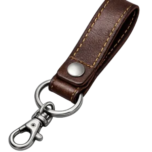Black Leather Key Chain