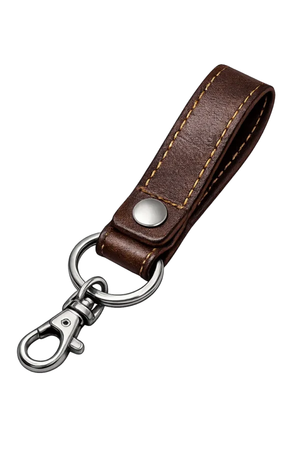 Black Leather Key Chain