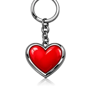 Crystal Heart-Shaped Keychain