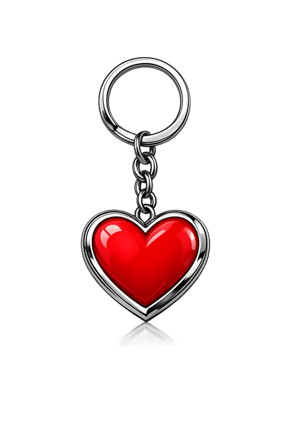 Crystal Heart-Shaped Keychain