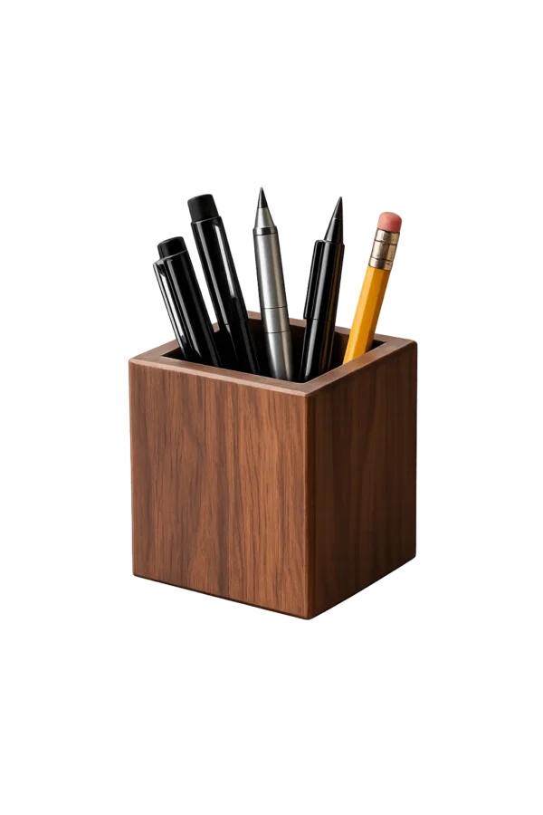 ChatGPT Image Feb 12, 2026, 06_51_03 PM Wooden Pen Holder