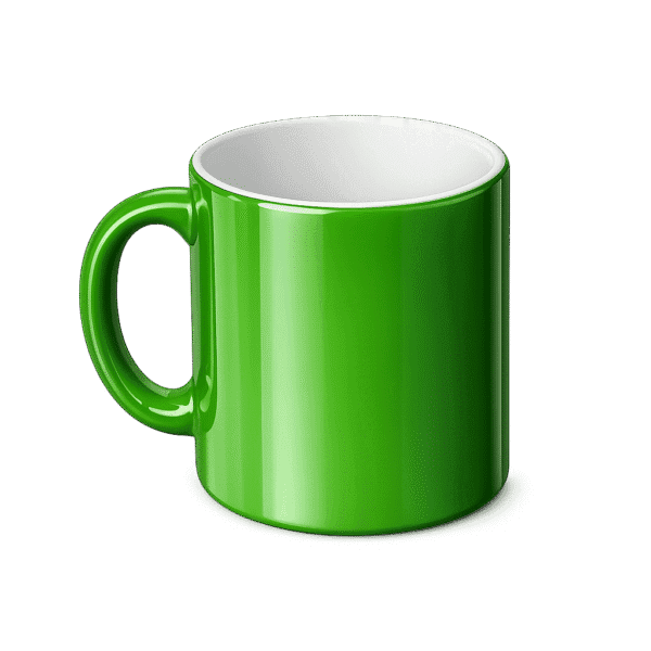 Green Ceramic Tea Mug