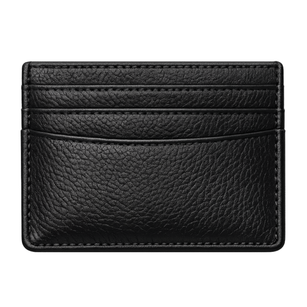 Black Leather Card Holder