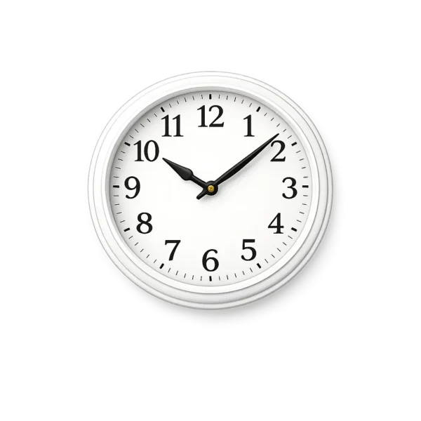 Classic White Wall Clock