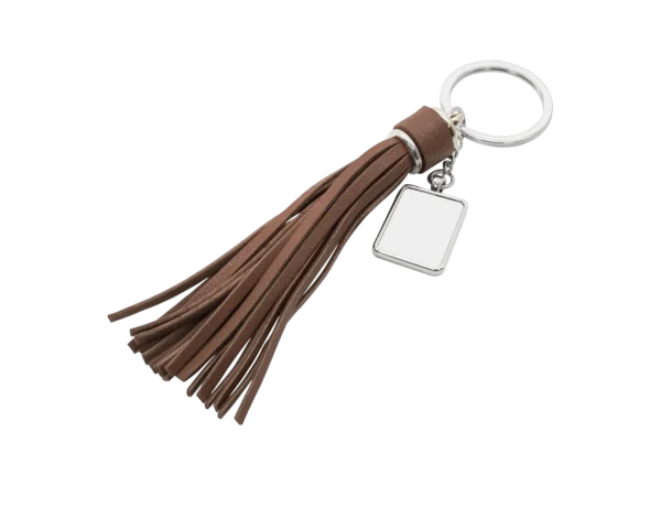 Prezentaic Leather Strips Keychain