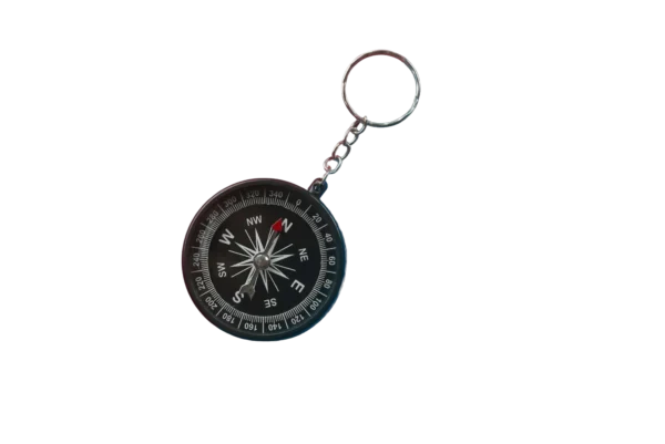 Metal Compass Keychain