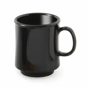 Old Style Black Ceramic Mug