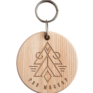 Customized wooden Keychain