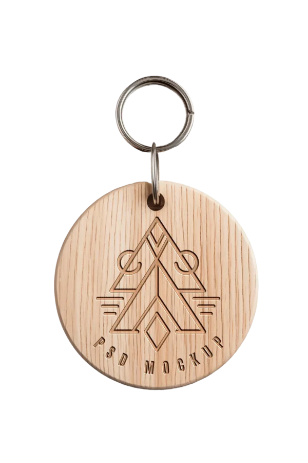 Customized wooden Keychain