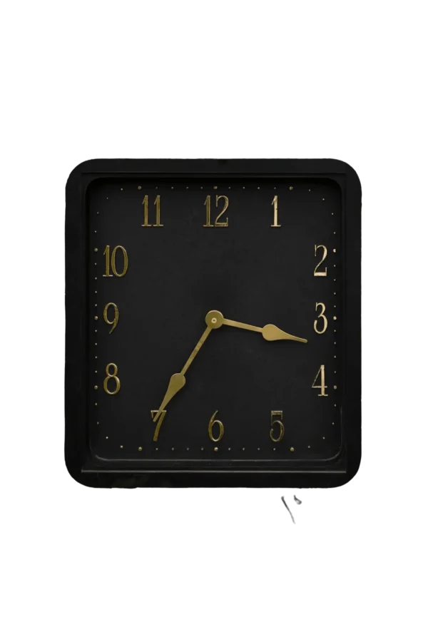 Square Shape Black Clock